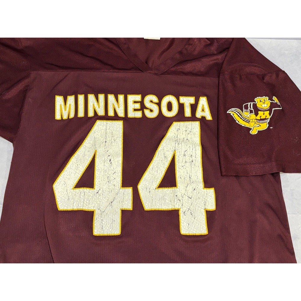 Minnesota Jersey Golden Gophers Off The Bench Mens Football #44 Maroon V-Neck X
